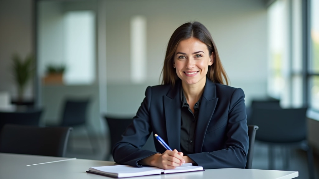 Professionele vrouw die presenteert in een bedrijfsruimte